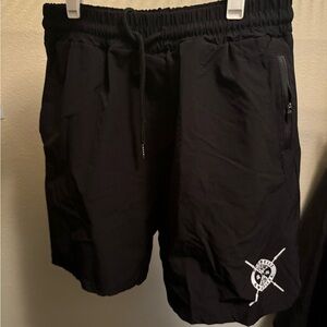 Barbells and Pizza Workout Shorts